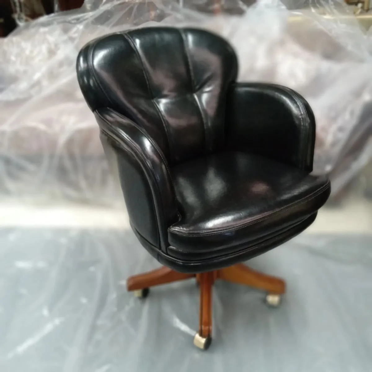 Swivel Armchair Black - Image 2