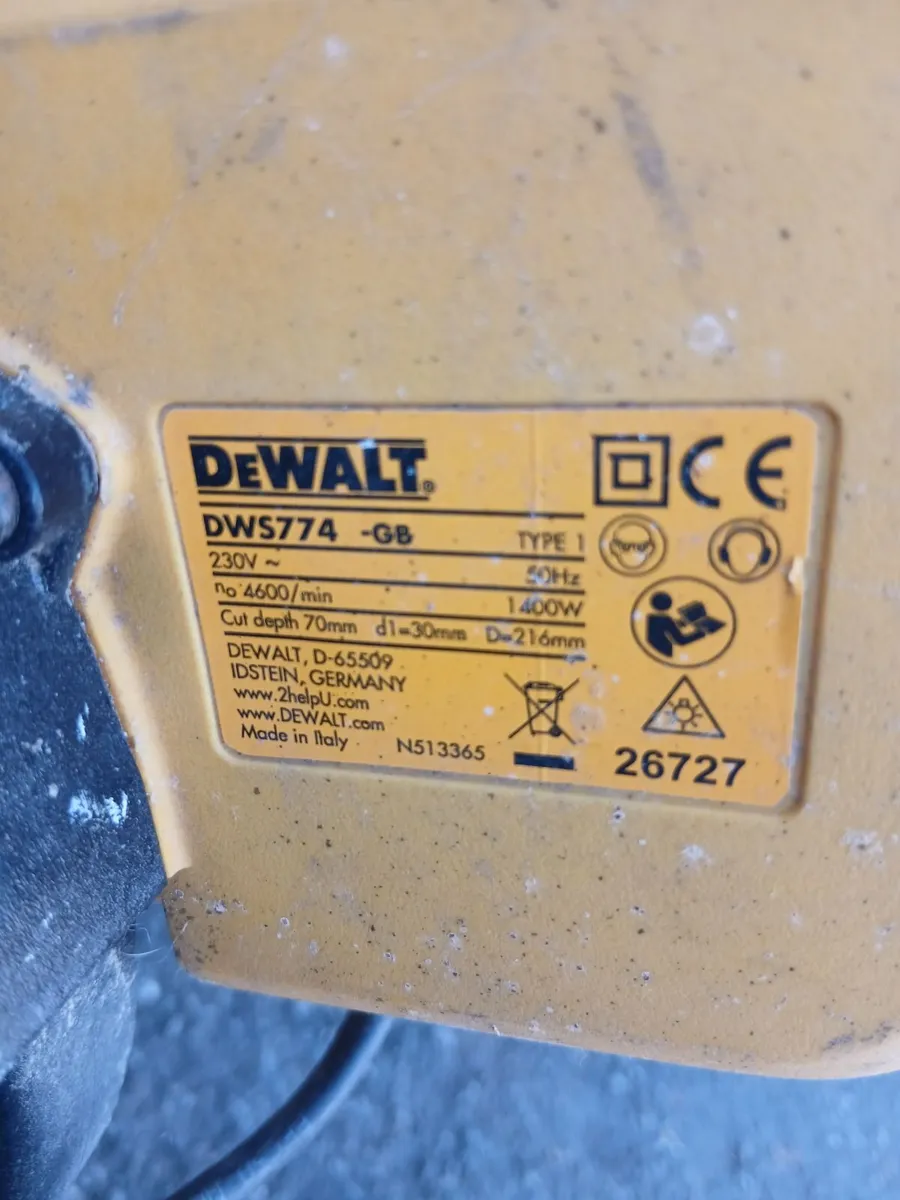 DEwaLT Dw 5774 working perfect priced - Image 2