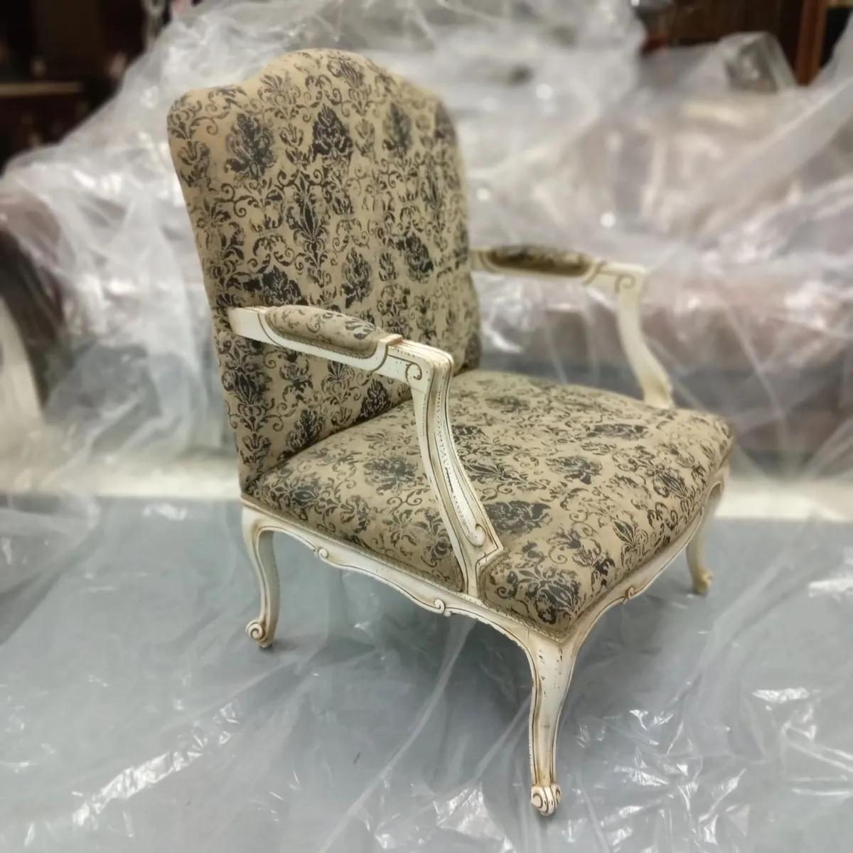 Armchair Antique Tempera - Image 2