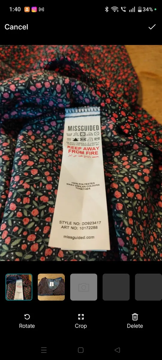 This Missguided dress features a ditsy floral prin - Image 4