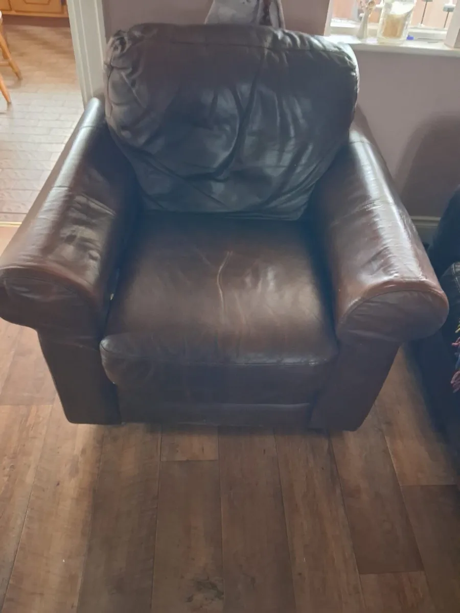 Two one seated sofas