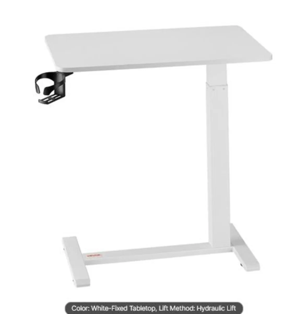 Overbed Table, Mobile Bed Side Table with 4 Hidde - Image 2
