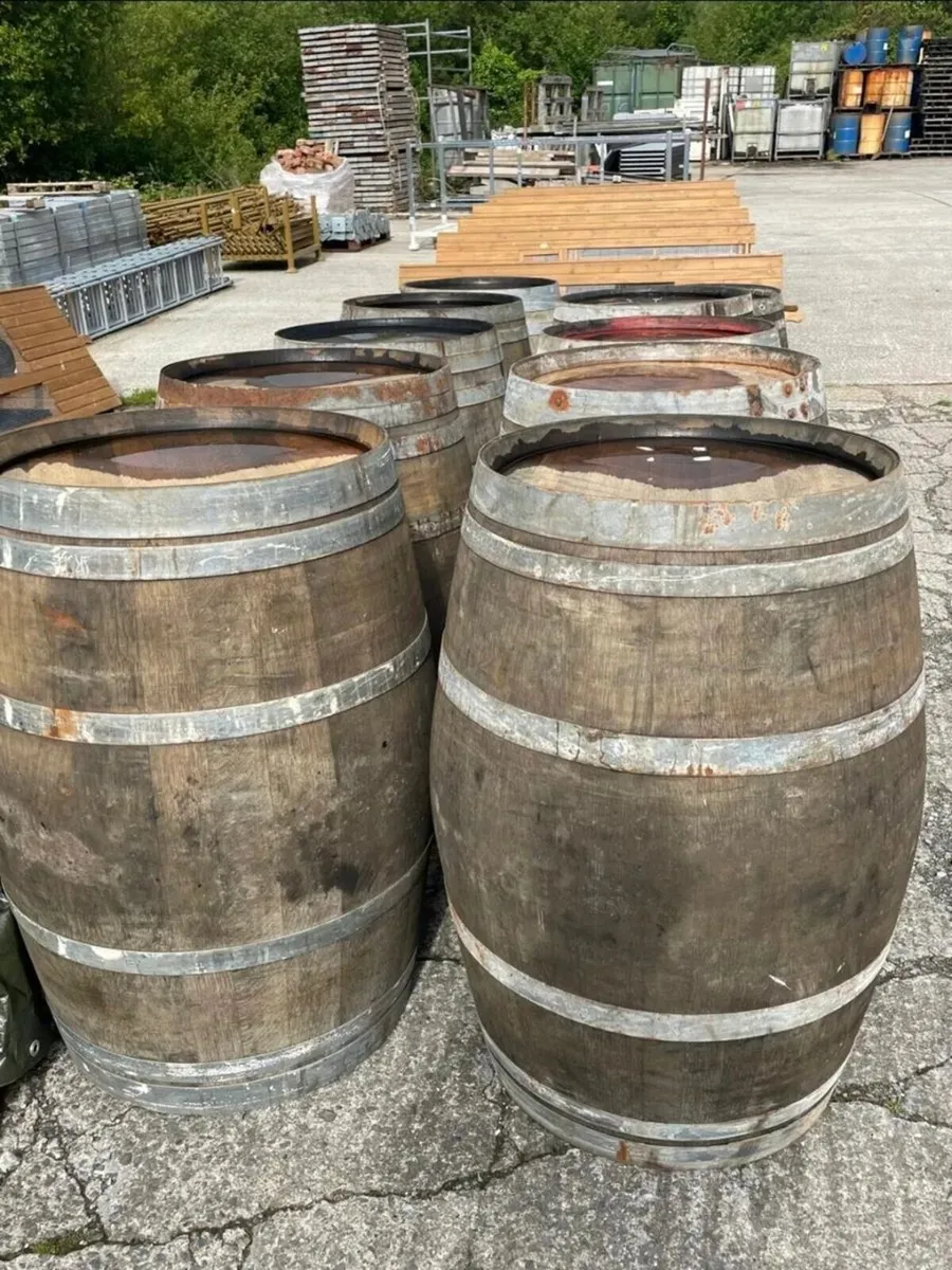 Full Oak Whiskey Barrels - Image 2