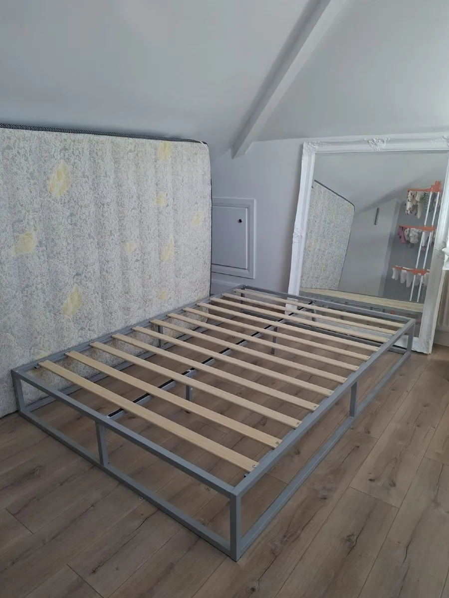 Metal Double Bed Frame + Pillow-Top Pocket Sprung - Image 2