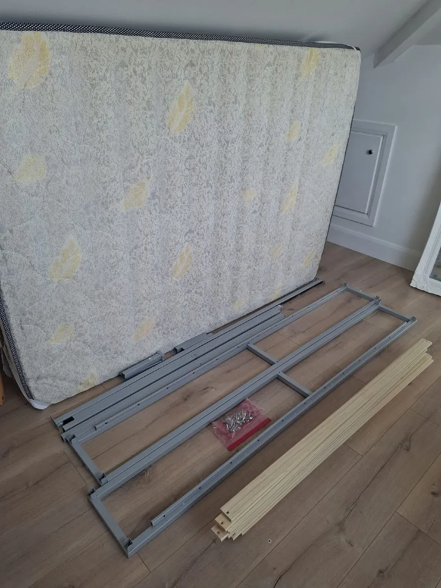 Metal Double Bed Frame + Pillow-Top Pocket Sprung - Image 4