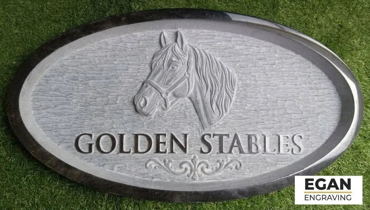 Natural stone house signs, Memorials, Headstones. - Image 1