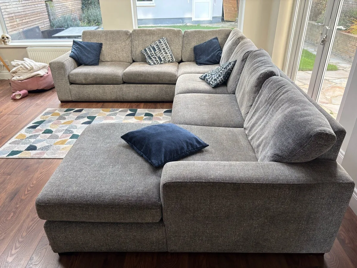 Grey L-Shaped sofa (Gotham) - Image 3