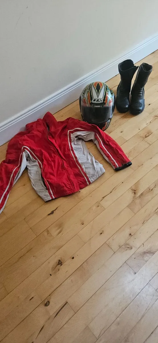 Helmet boots and jacket