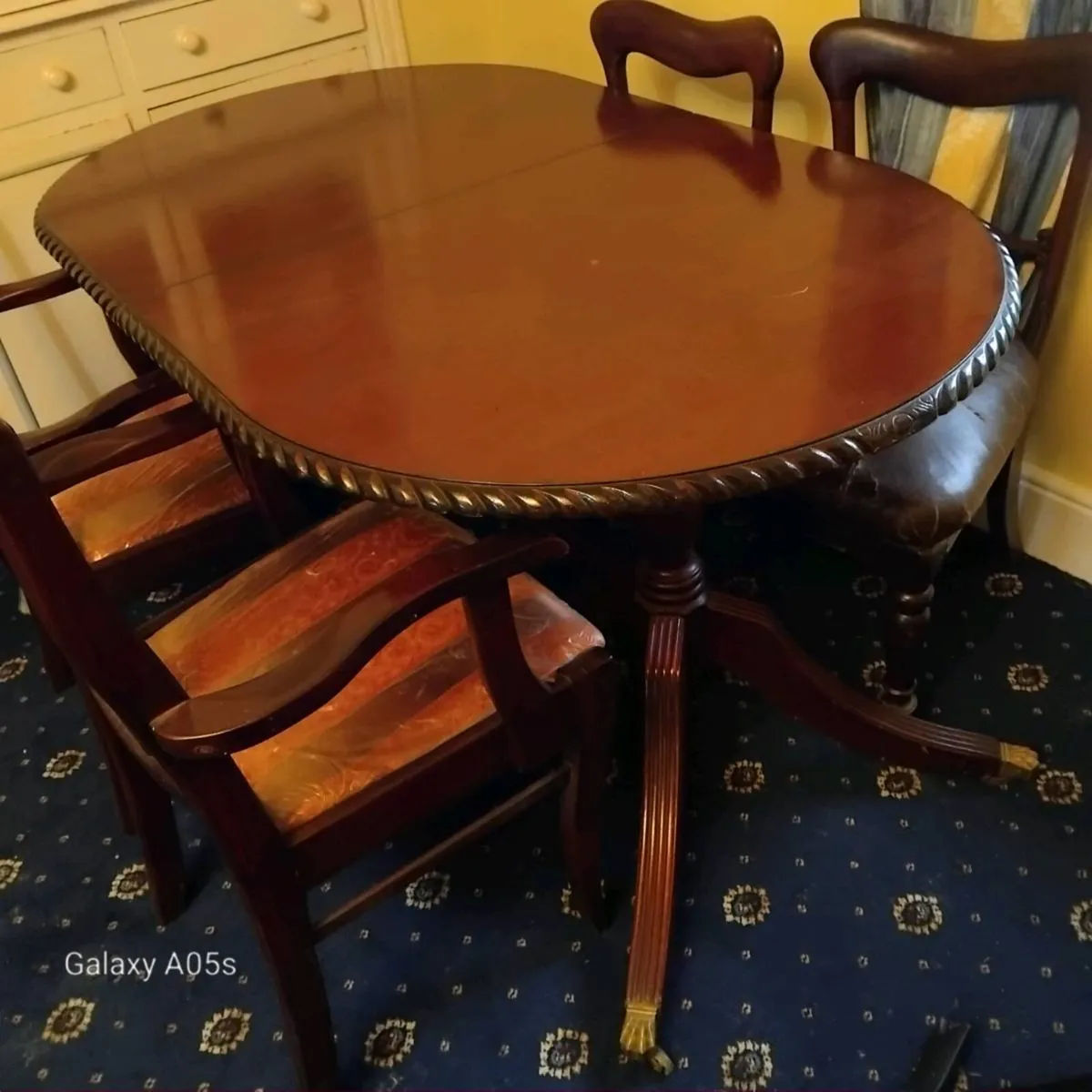 Antique table and chairs - Image 2