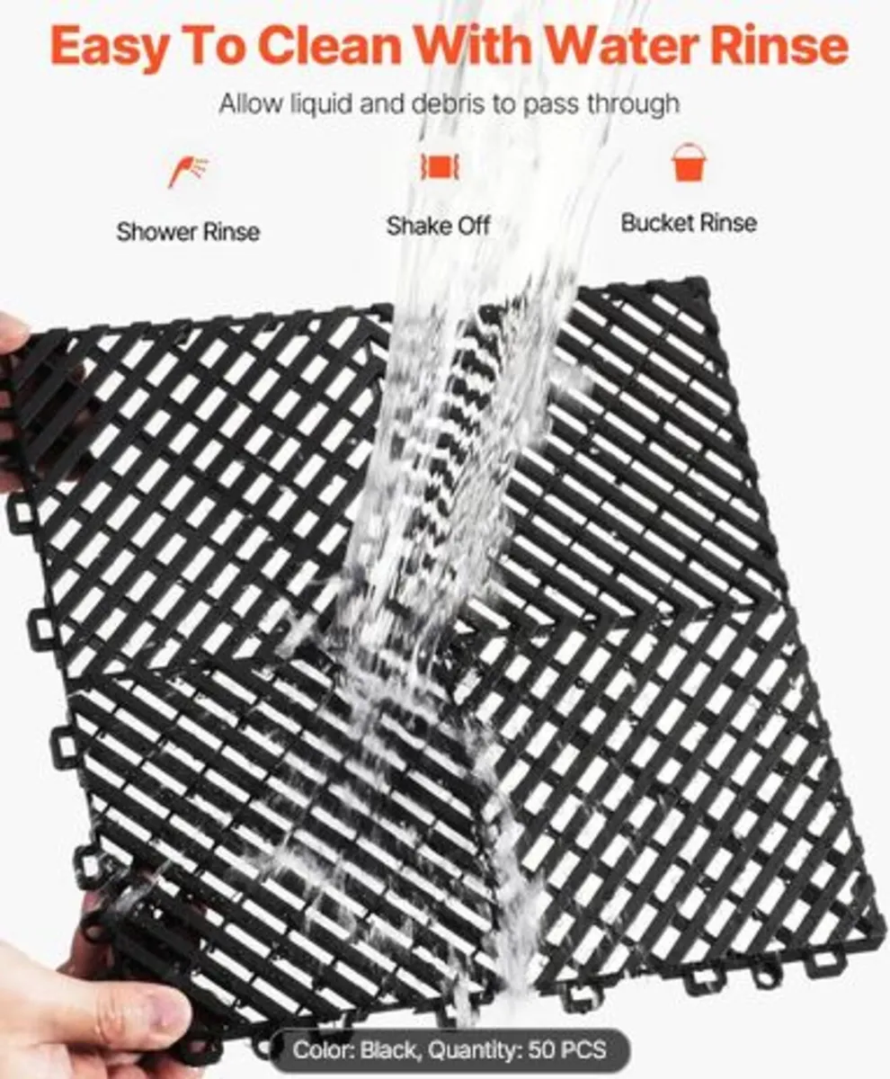 Interlocking Drainage Mat, 12” x 12” Modular - Image 3