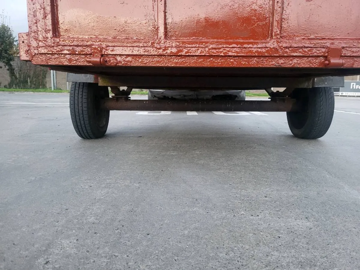 7x4 Steel builders trailer 2 new tyres top  come o - Image 4