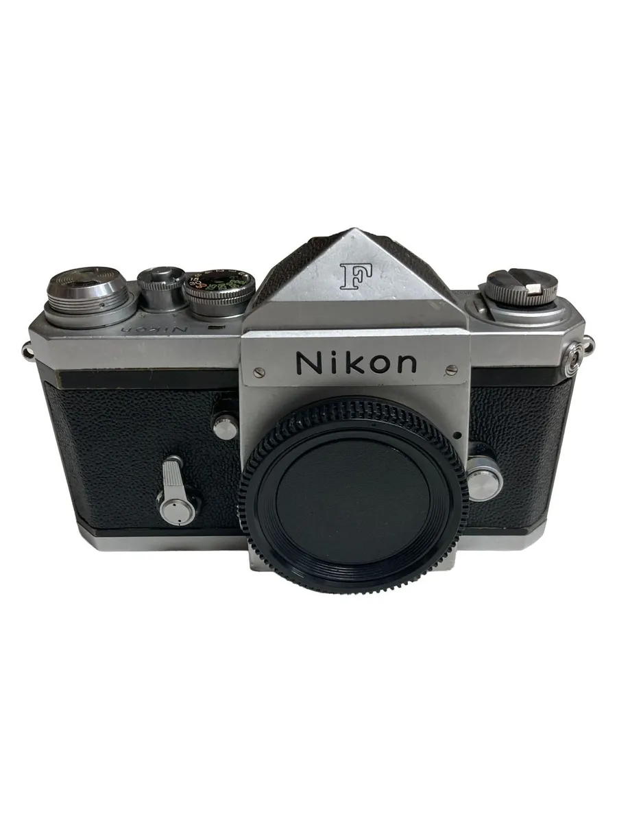Vintage Nikon F Chrome Eye-Level SLR Film Camera B - Image 1