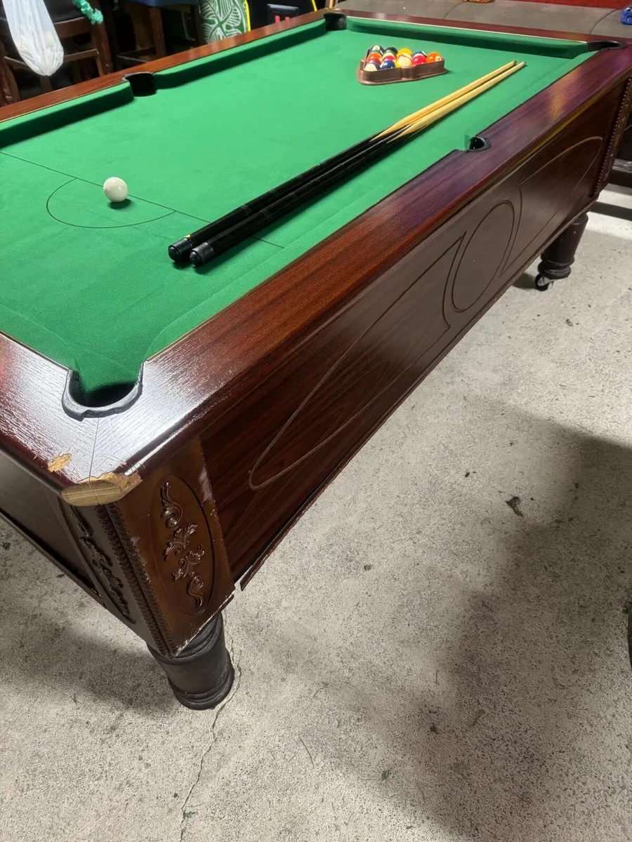 7x4 slate bed pool table - Image 2