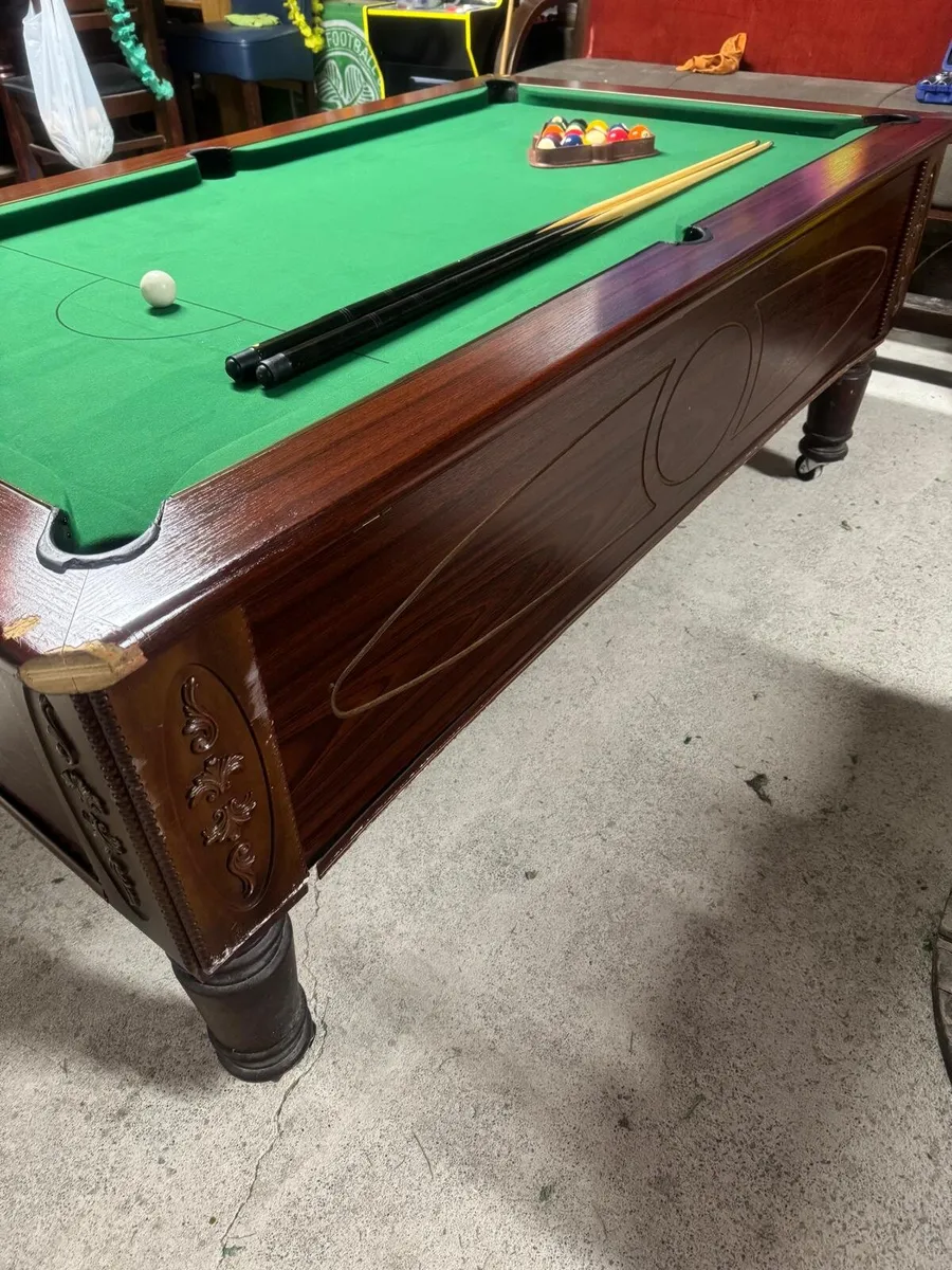 7x4 slate bed pool table - Image 4