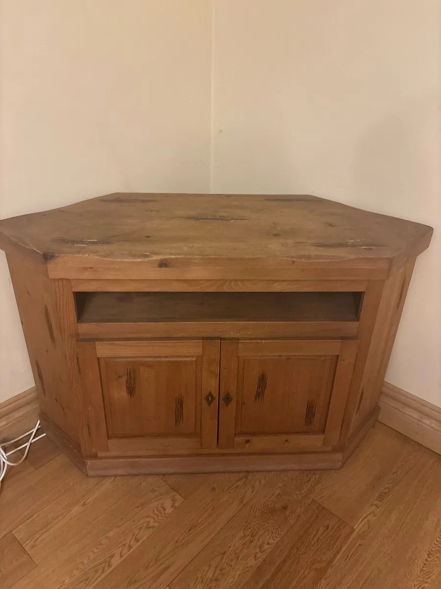 Corner TV unit and Mirror - Image 2
