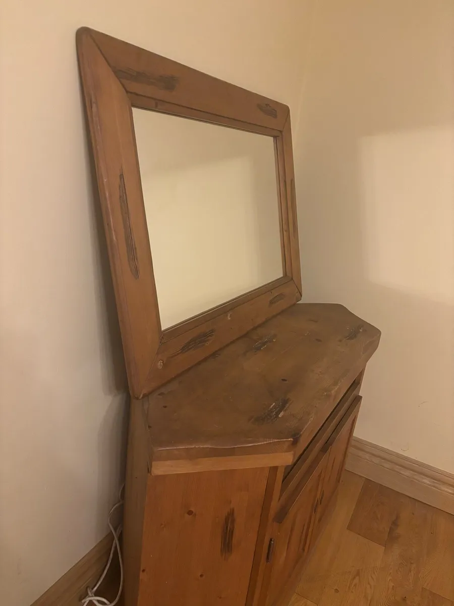 Corner TV unit and Mirror - Image 1