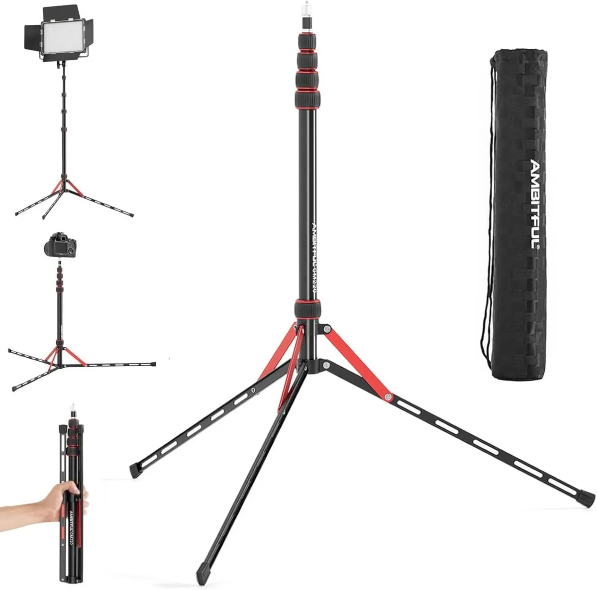Professional Folding Tripod Light Stand 220cm/86.6 - Image 1