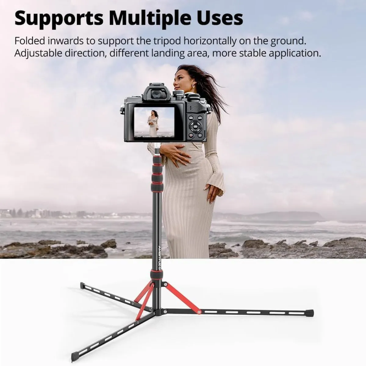 Professional Folding Tripod Light Stand 220cm/86.6 - Image 3
