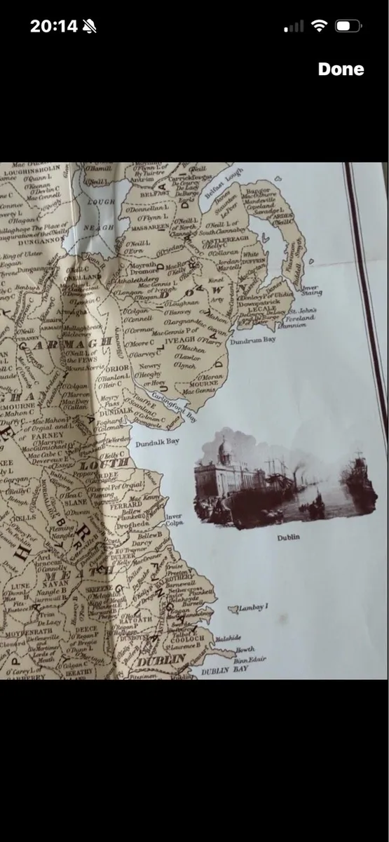 Genealogigal & Historical Map of Ireland 1968 - Image 4