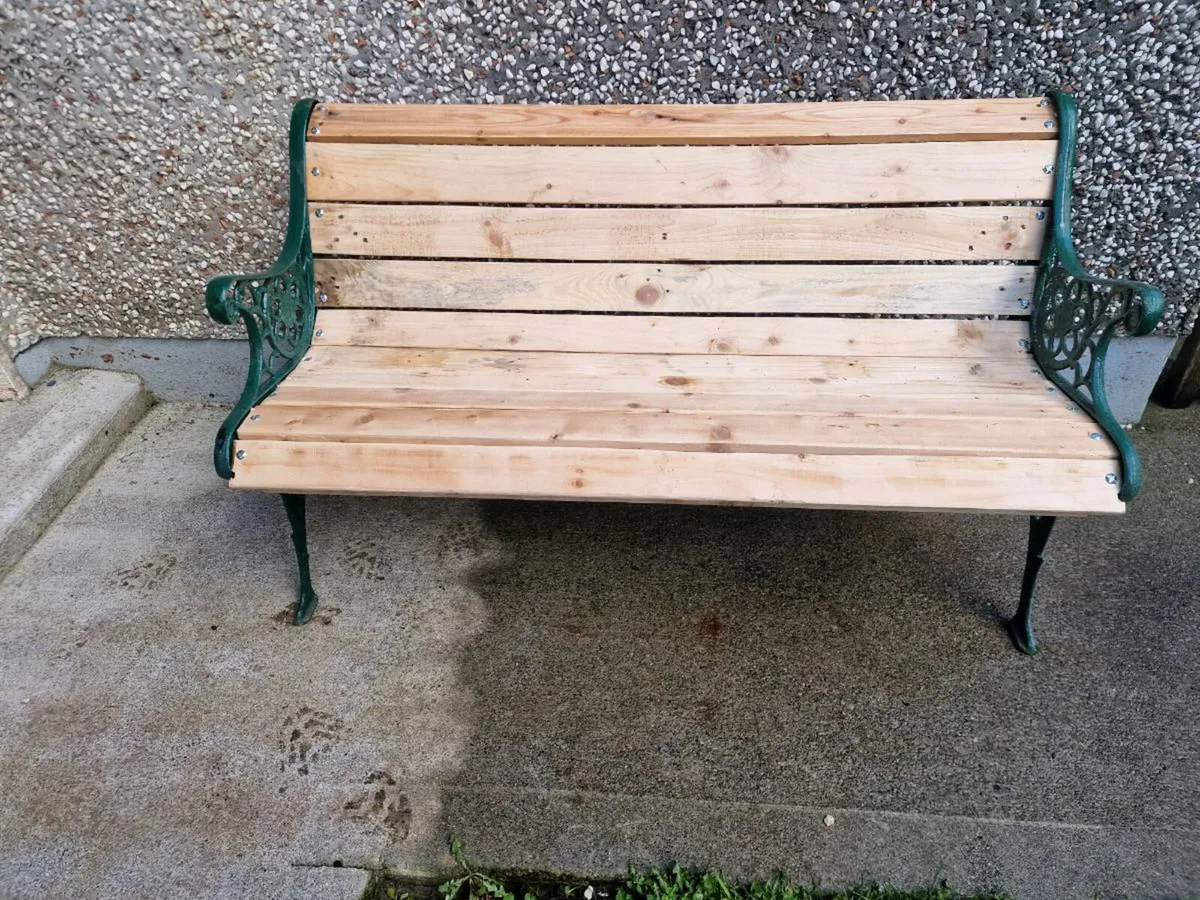 garden bench cast iron - Image 1