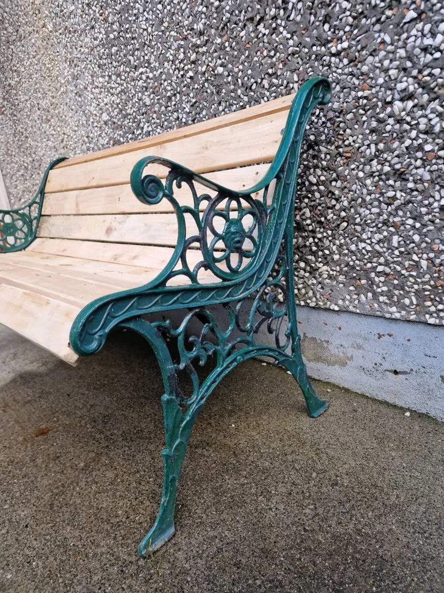 garden bench cast iron - Image 2