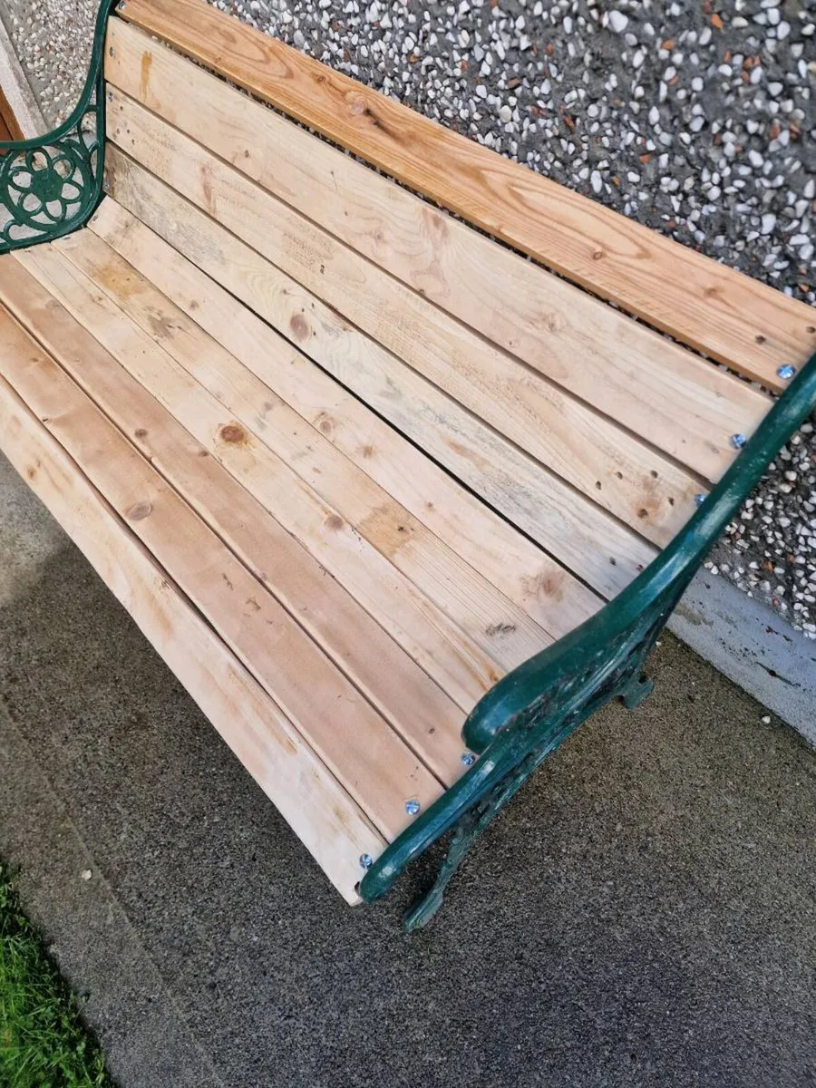garden bench cast iron - Image 3