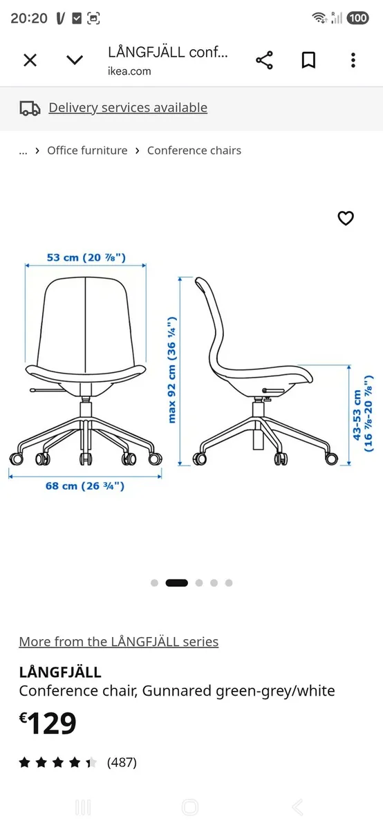 Ikea desk chair - Image 2