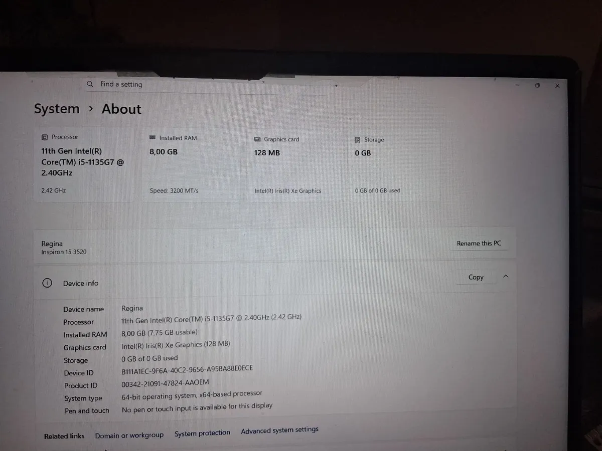 Dell Inspiron 15 3520 Laptop, 11th Gen Intel Core - Image 1