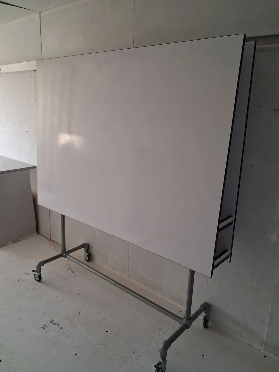 Delivery - 2 x Mobile White Boards Double Sided - Image 3