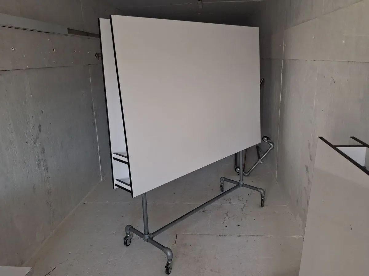 Delivery - 2 x Mobile White Boards Double Sided - Image 2