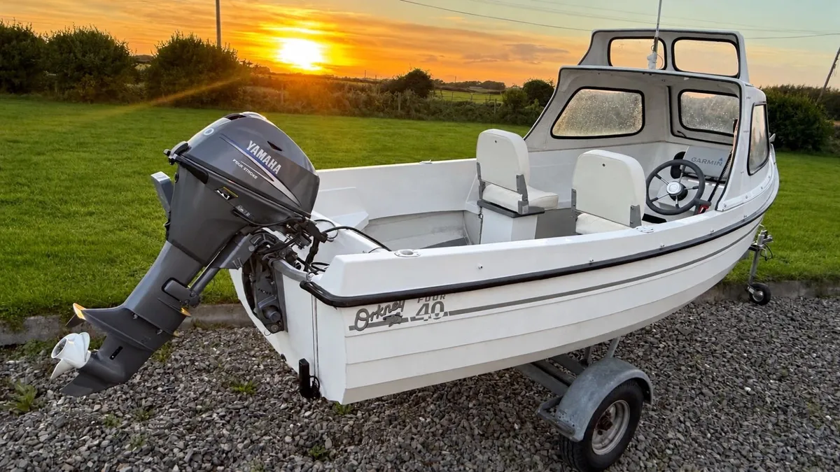 Orkney 440 Yamaha 20 hp - 20 Hours Garmin Trailer - Image 1