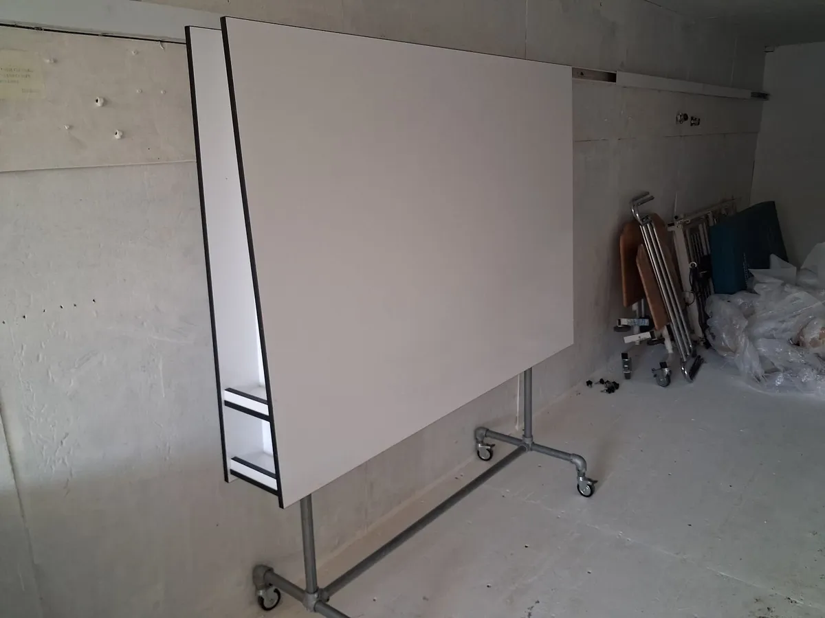 Delivery - 2 x Mobile White Boards Double Sided - Image 4