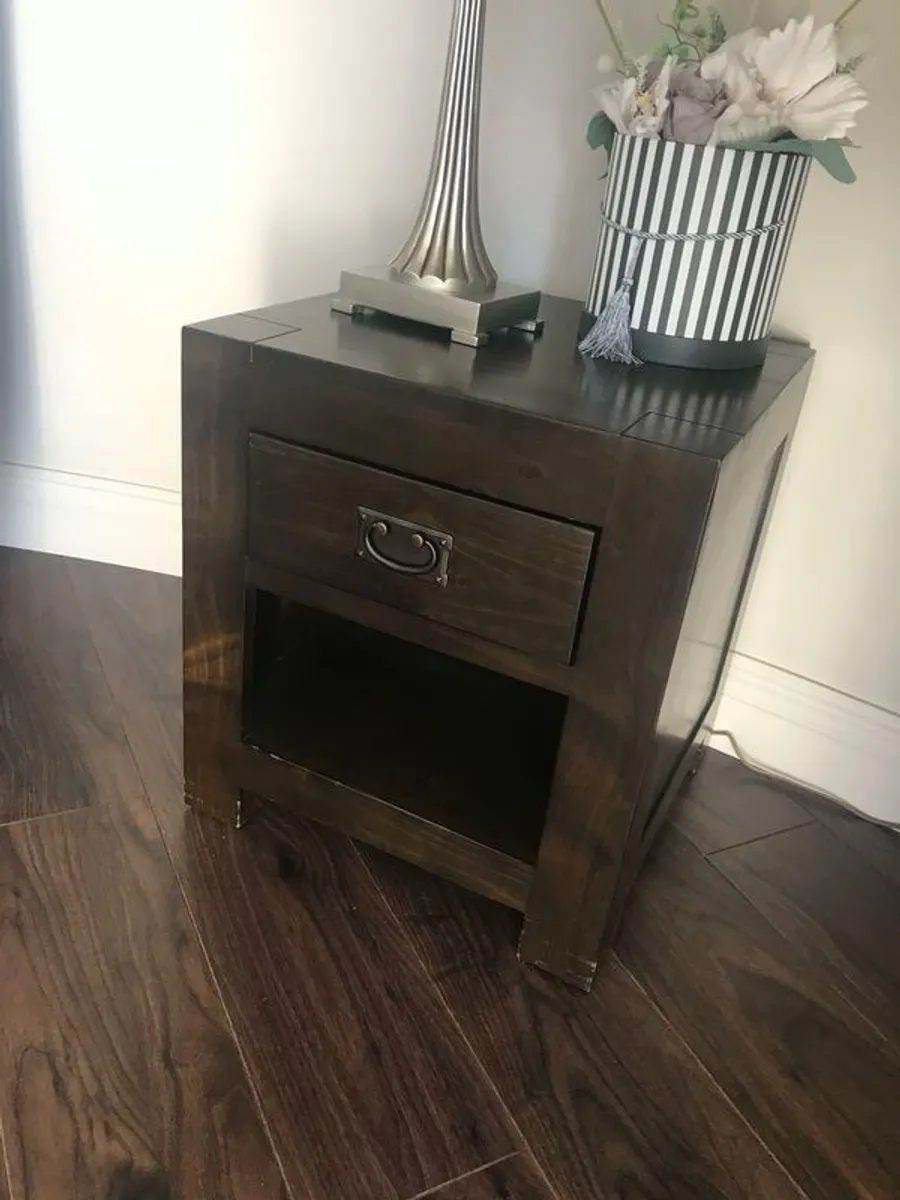 Solid Wood Lamp Table with Drawer - Side Table - Occasional Table - Bedside Locker - Image 2