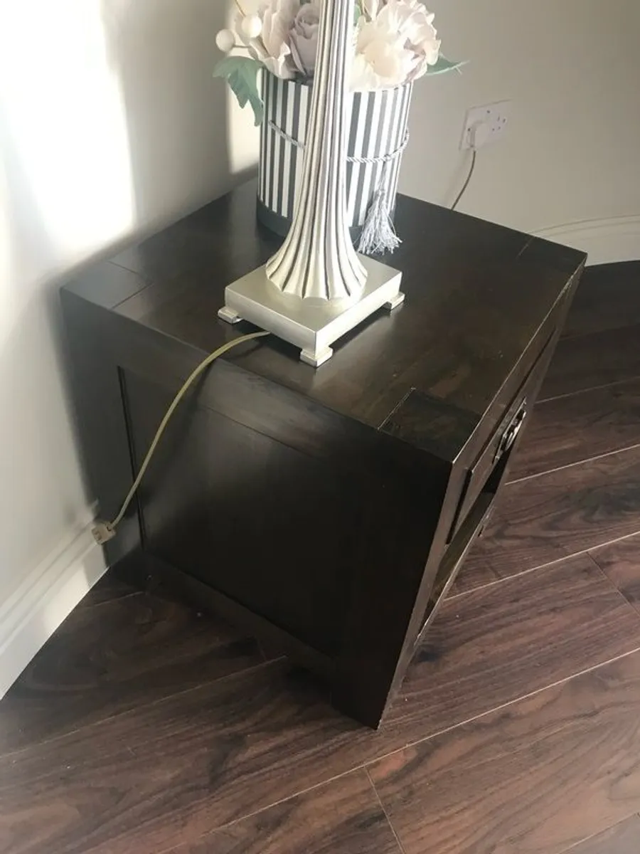 Solid Wood Lamp Table with Drawer - Side Table - Occasional Table - Bedside Locker - Image 3