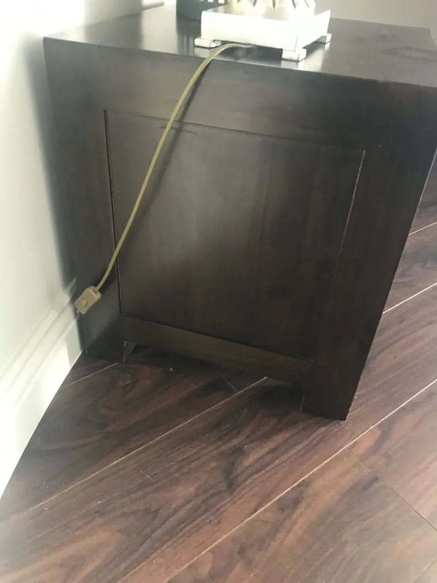 Solid Wood Lamp Table with Drawer - Side Table - Occasional Table - Bedside Locker - Image 4