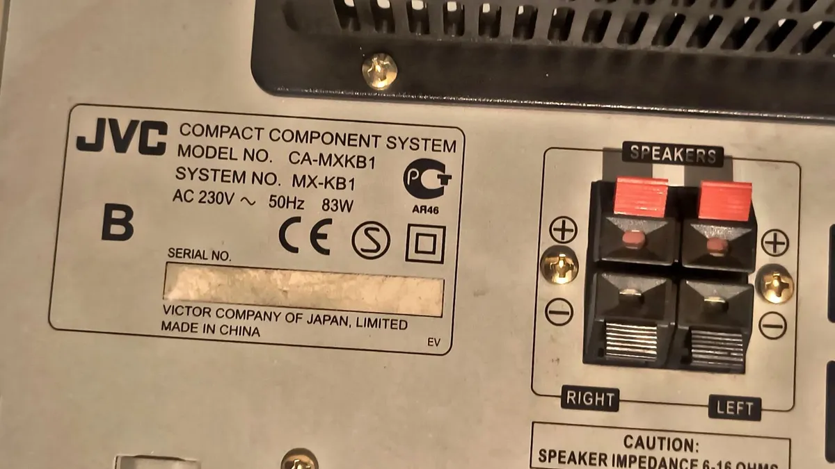 Fm recorder CD player radio JVC MX-KB1 - Image 4