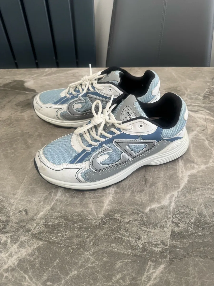 Dior B30 size 10 UK blue grey white - Image 2