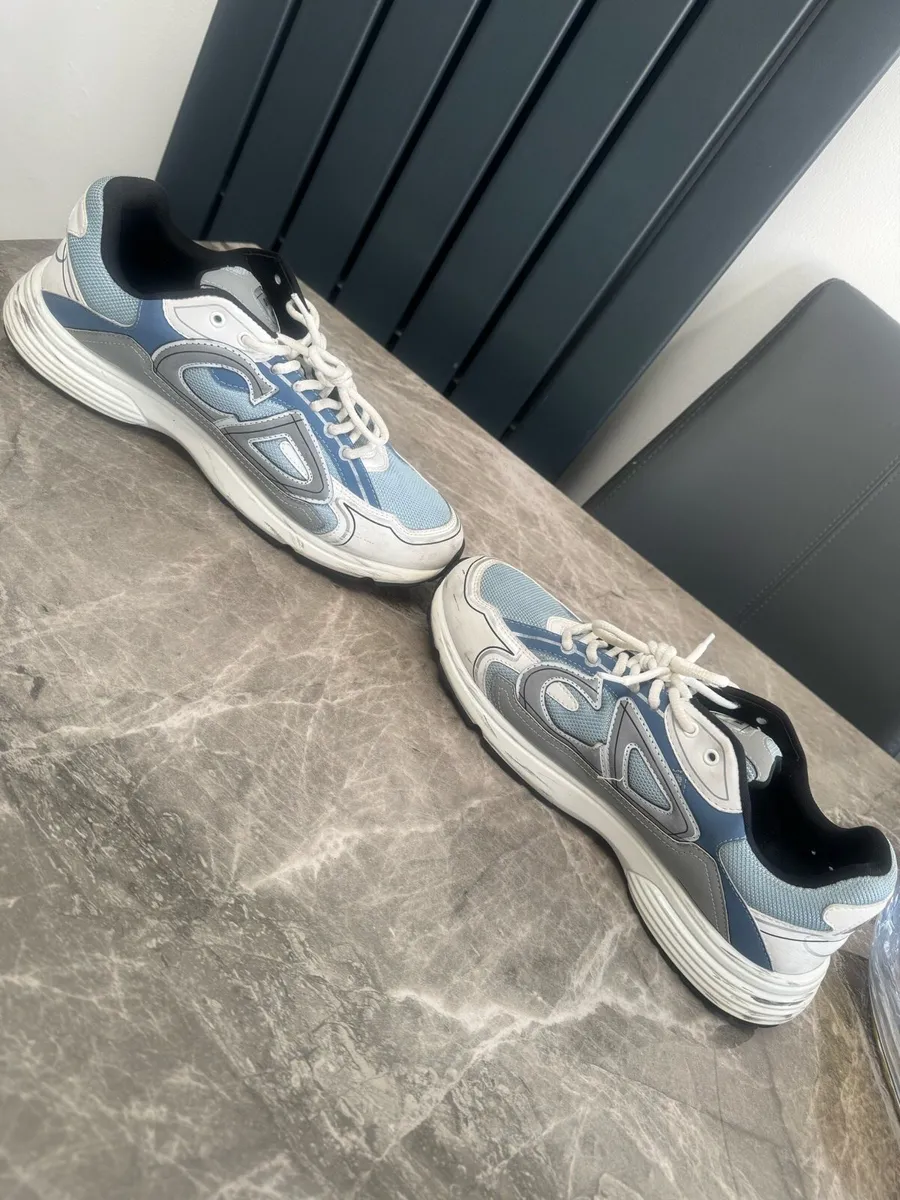 Dior B30 size 10 UK blue grey white - Image 4