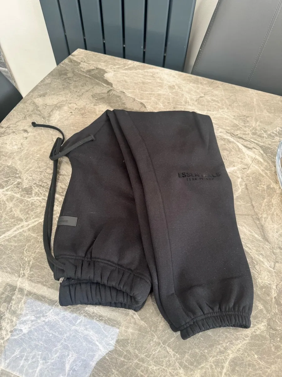 essentials black tracksuit - Image 1
