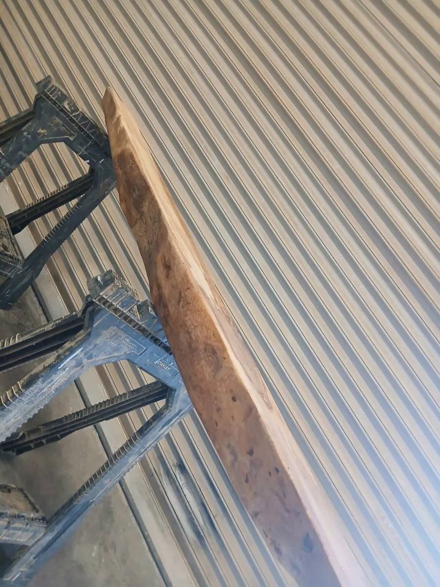 Mantle beams live edge  straight cut  free fixing - Image 4