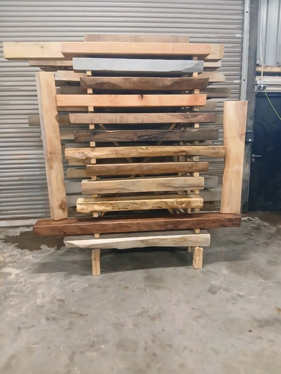 Mantle beams live edge  straight cut  free fixing - Image 1