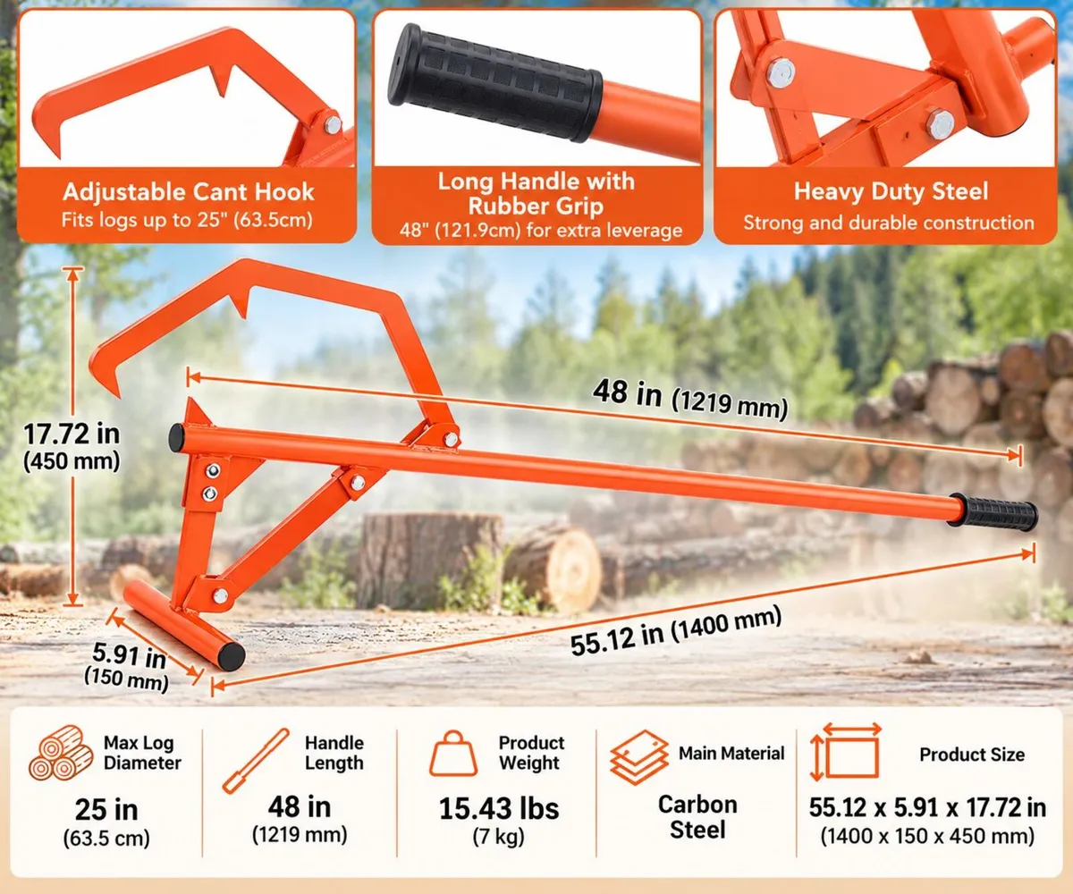 Heavy Duty Timberjack Log Lifter Ireland 48 Inch S - Image 2