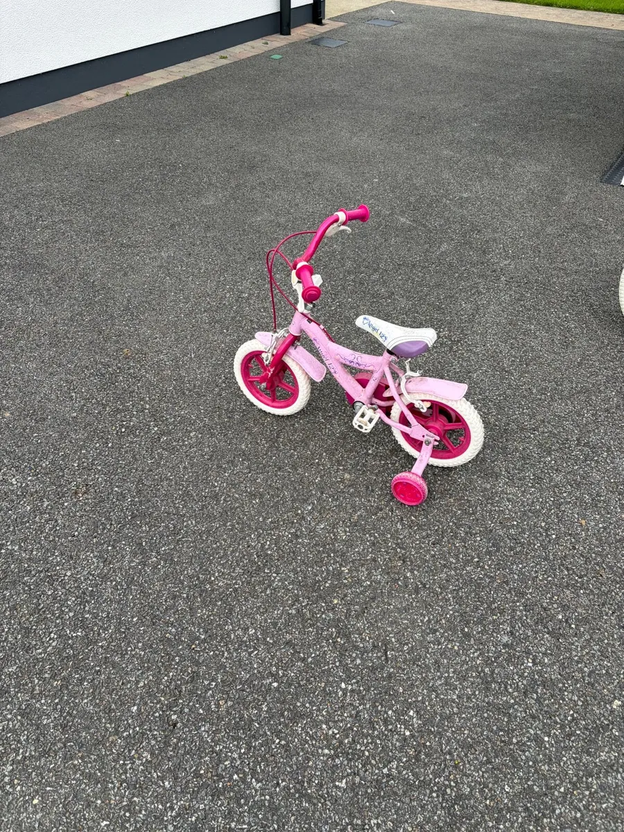 Girls’ Pink 12-Inch Bike with Stabilisers - Image 3