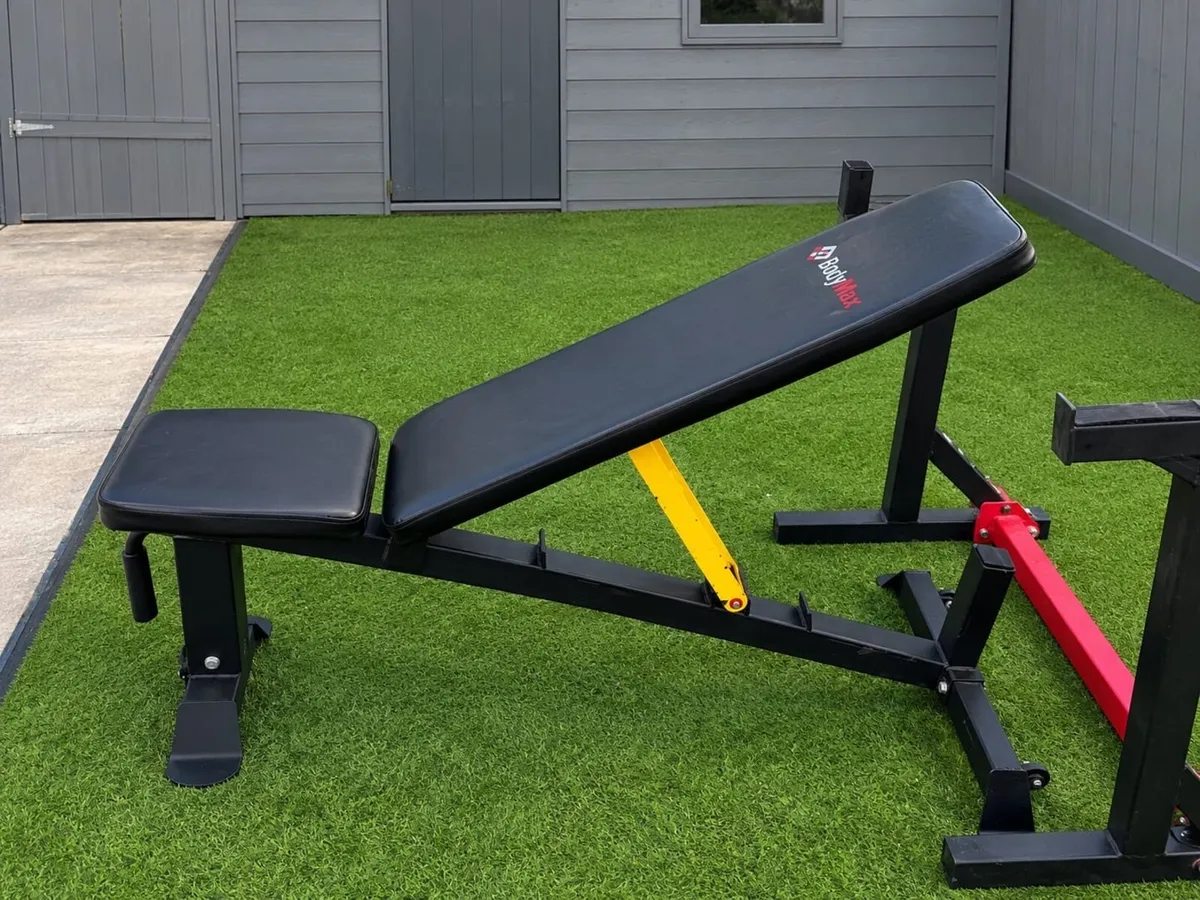 Bodymax adjustable bench + Rack & 15kg 6ft Olympic - Image 3
