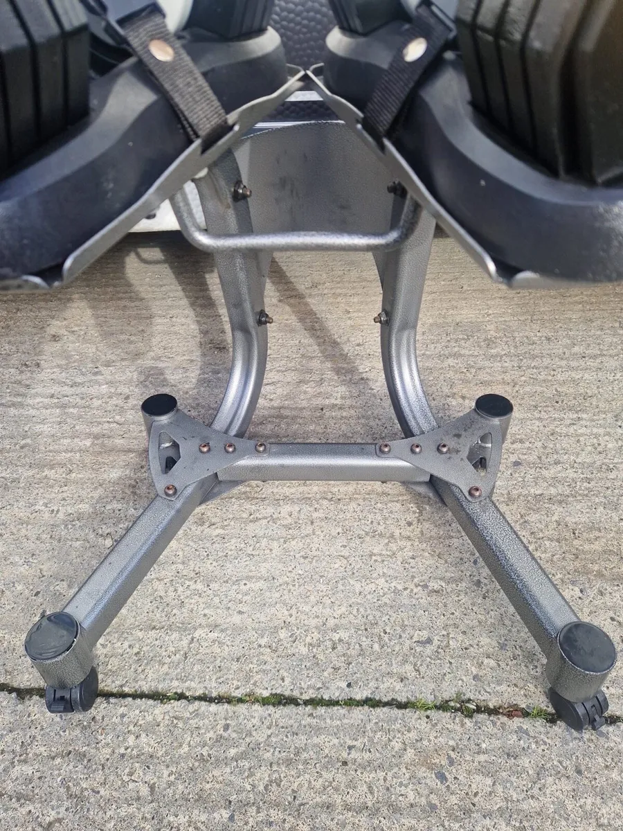 2.5KG TO 25kg fully adjustable dumbbells & stand - Image 3