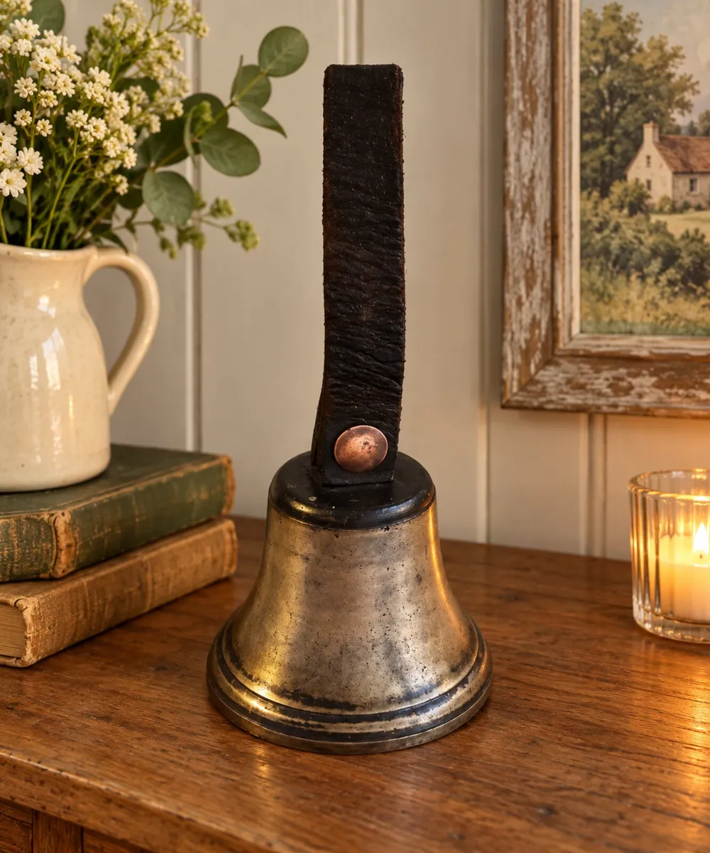 antique vintage school bell cottage pub Christmas - Image 1