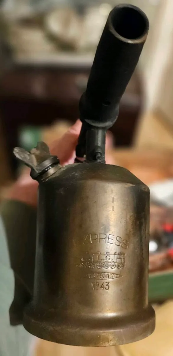 Vintage Brass Blow Torch - Image 3