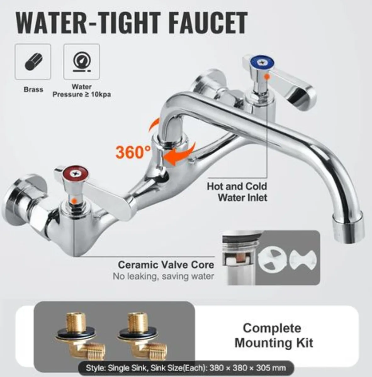 Stainless Steel Prep & Utility Sink, 1 Compartment - Image 4