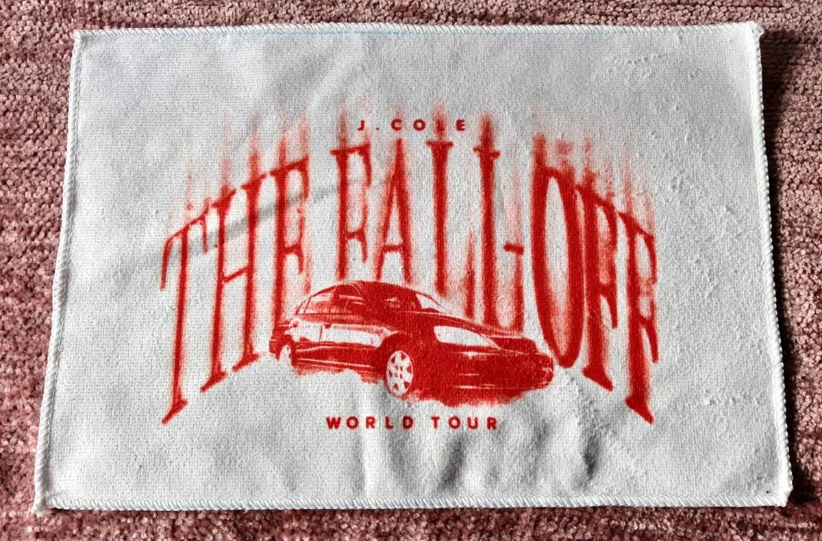 J Cole the fallout world tour hand towel
