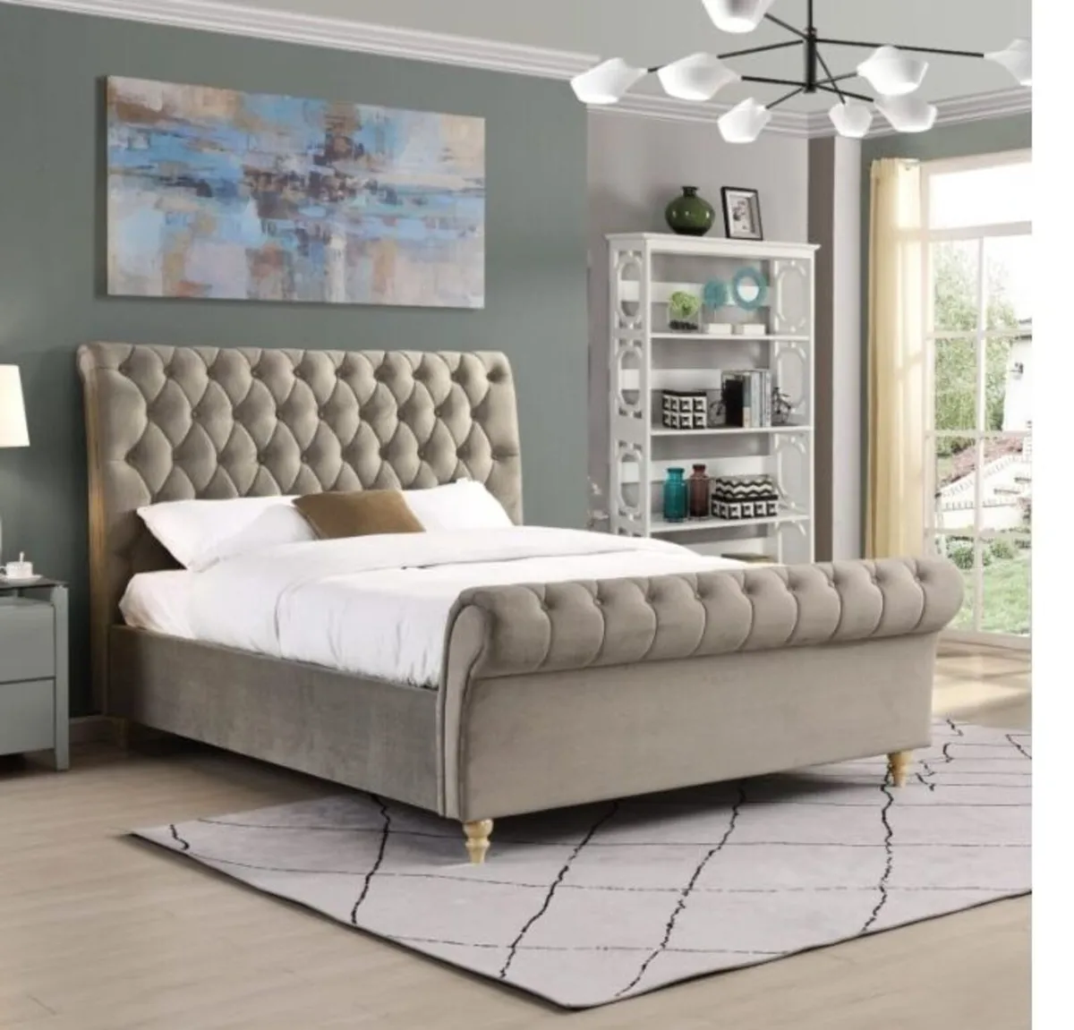 Kilkenny Mink Velvet Bed - Image 1